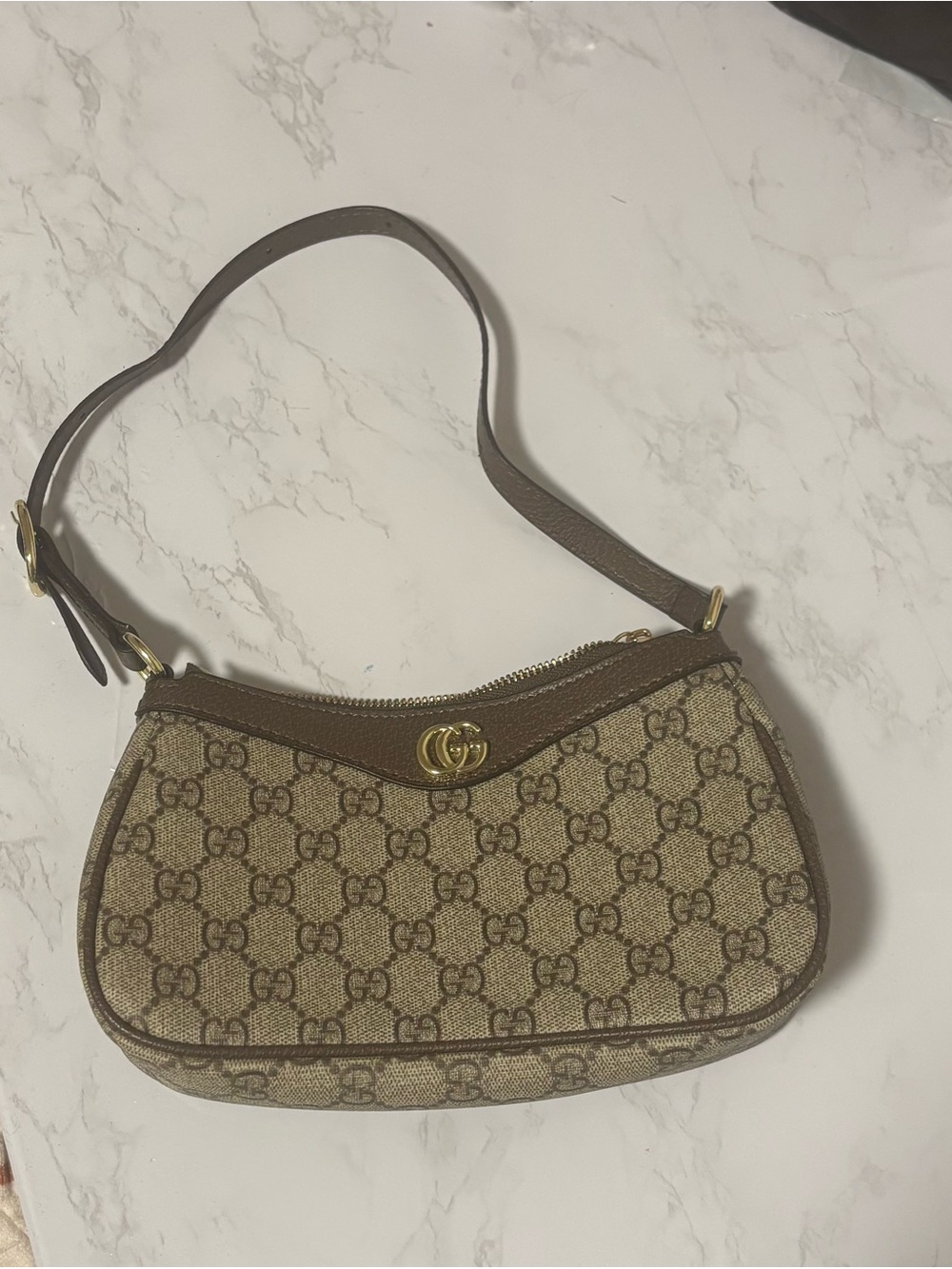 Gucci Ophidia Brown GG Canvas Shoulder Bag